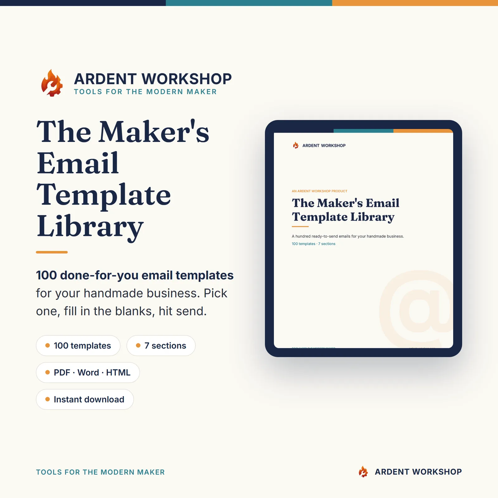 The Maker's Email Template Library — 100 Editable Email Templates