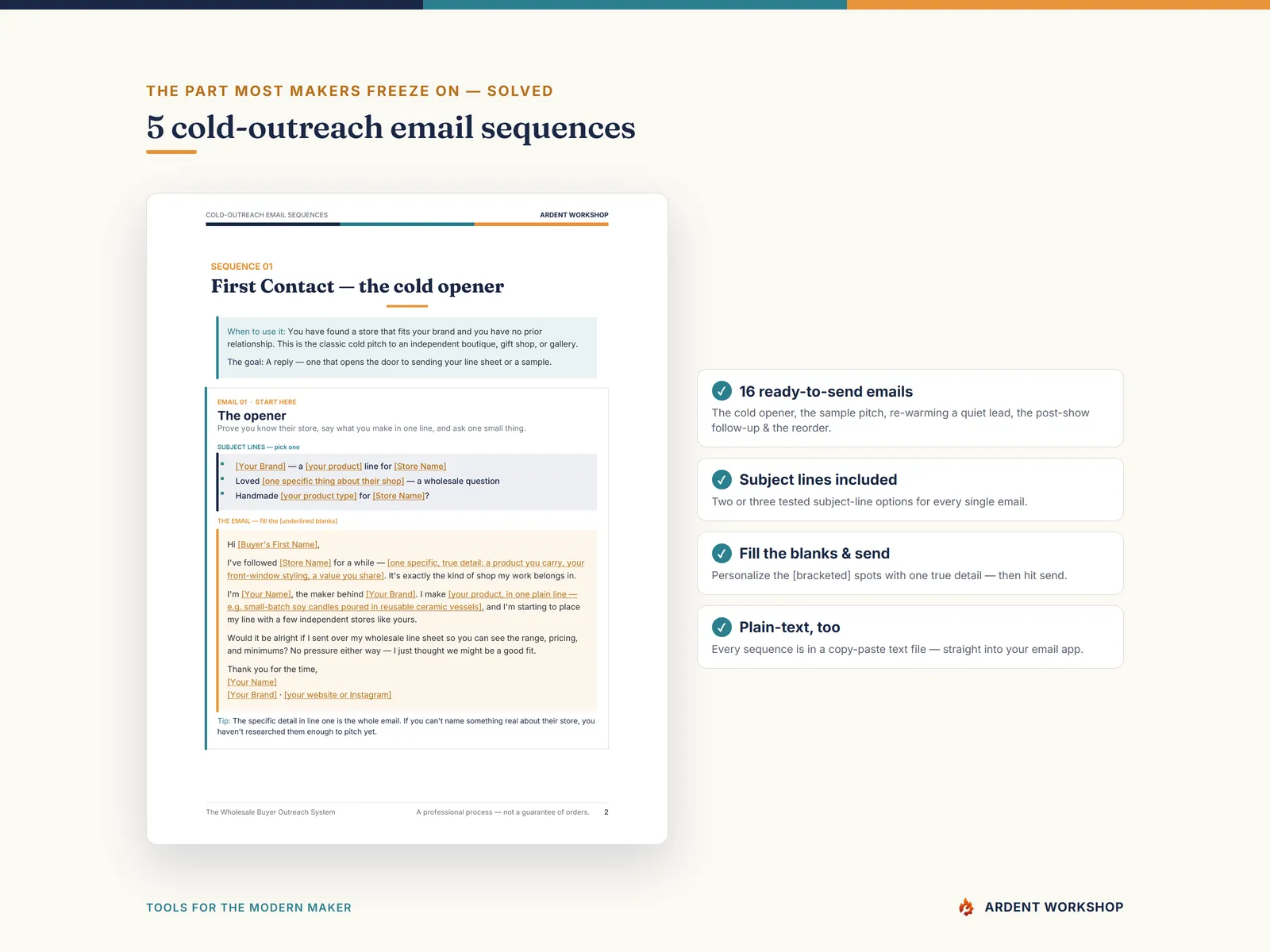 Wholesale Buyer Outreach System — 5 cold-outreach email sequences