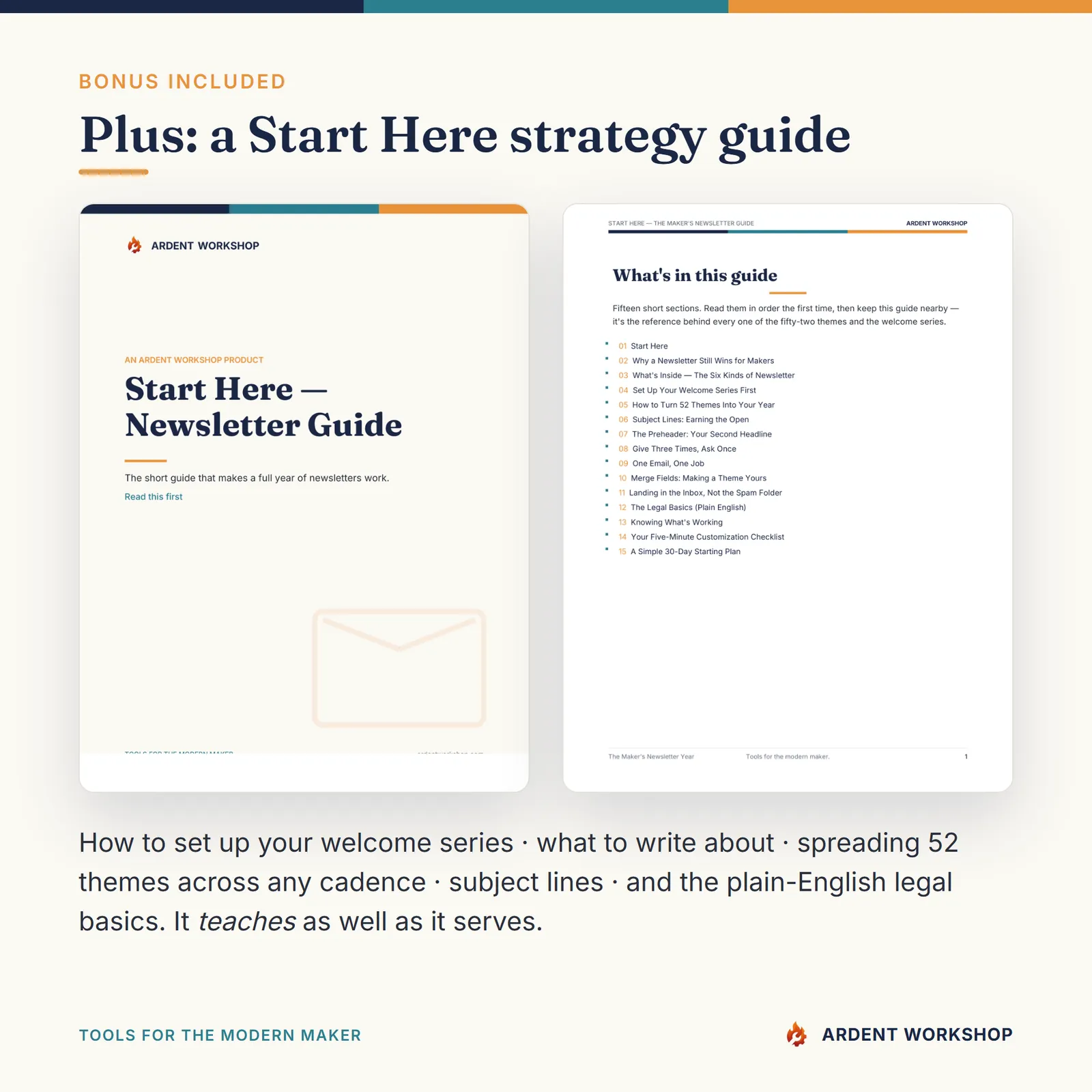 Maker's Newsletter Year — Bonus strategy guide