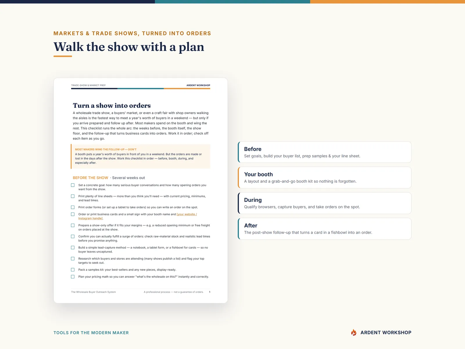 Wholesale Buyer Outreach System — Trade-show & market prep kit