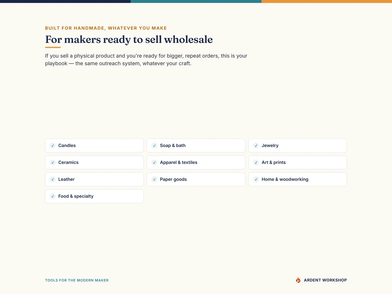 Wholesale Buyer Outreach System — For makers ready to sell wholesale