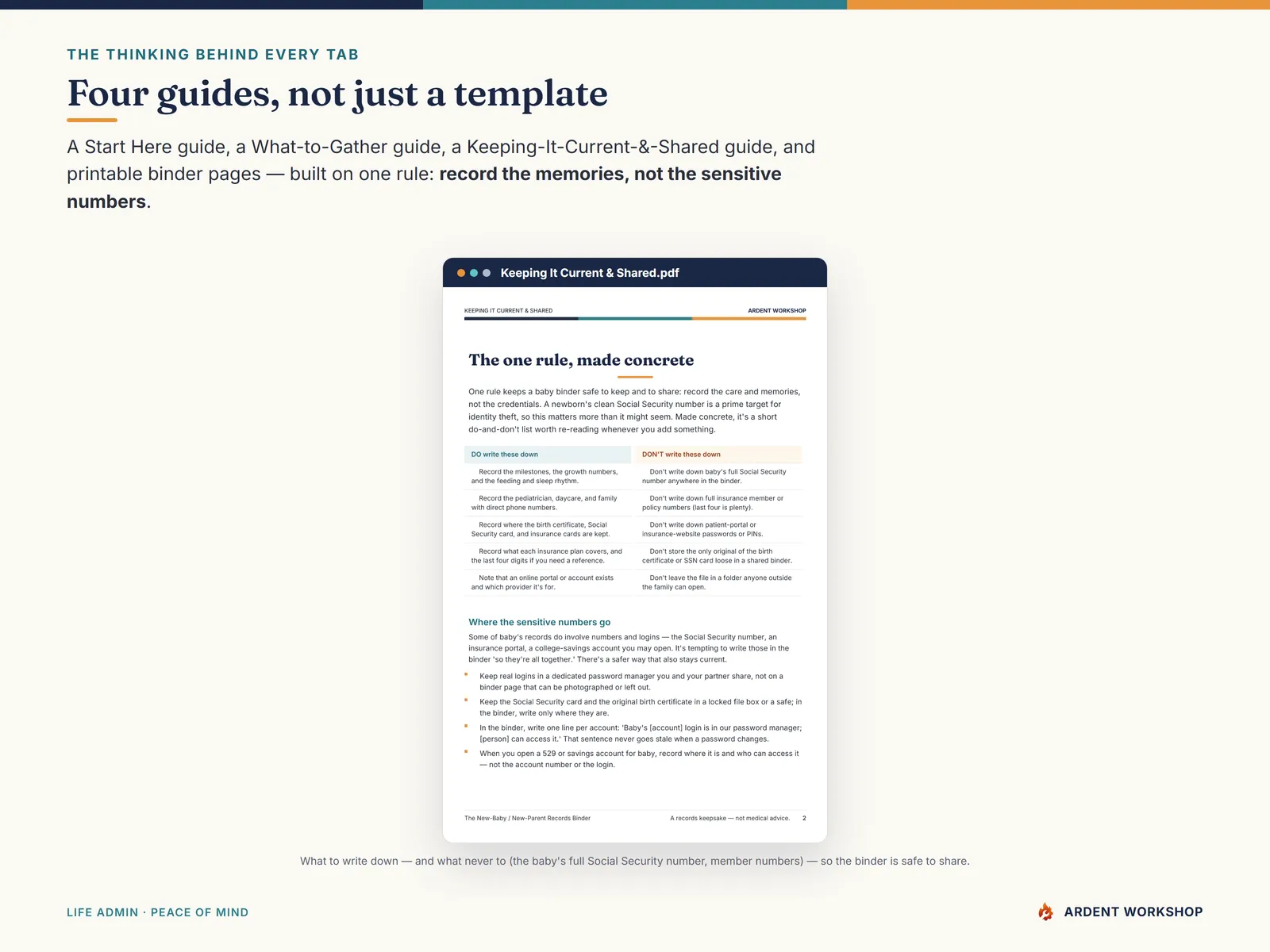 New-Baby Records Binder — four PDF guides plus printable binder pages