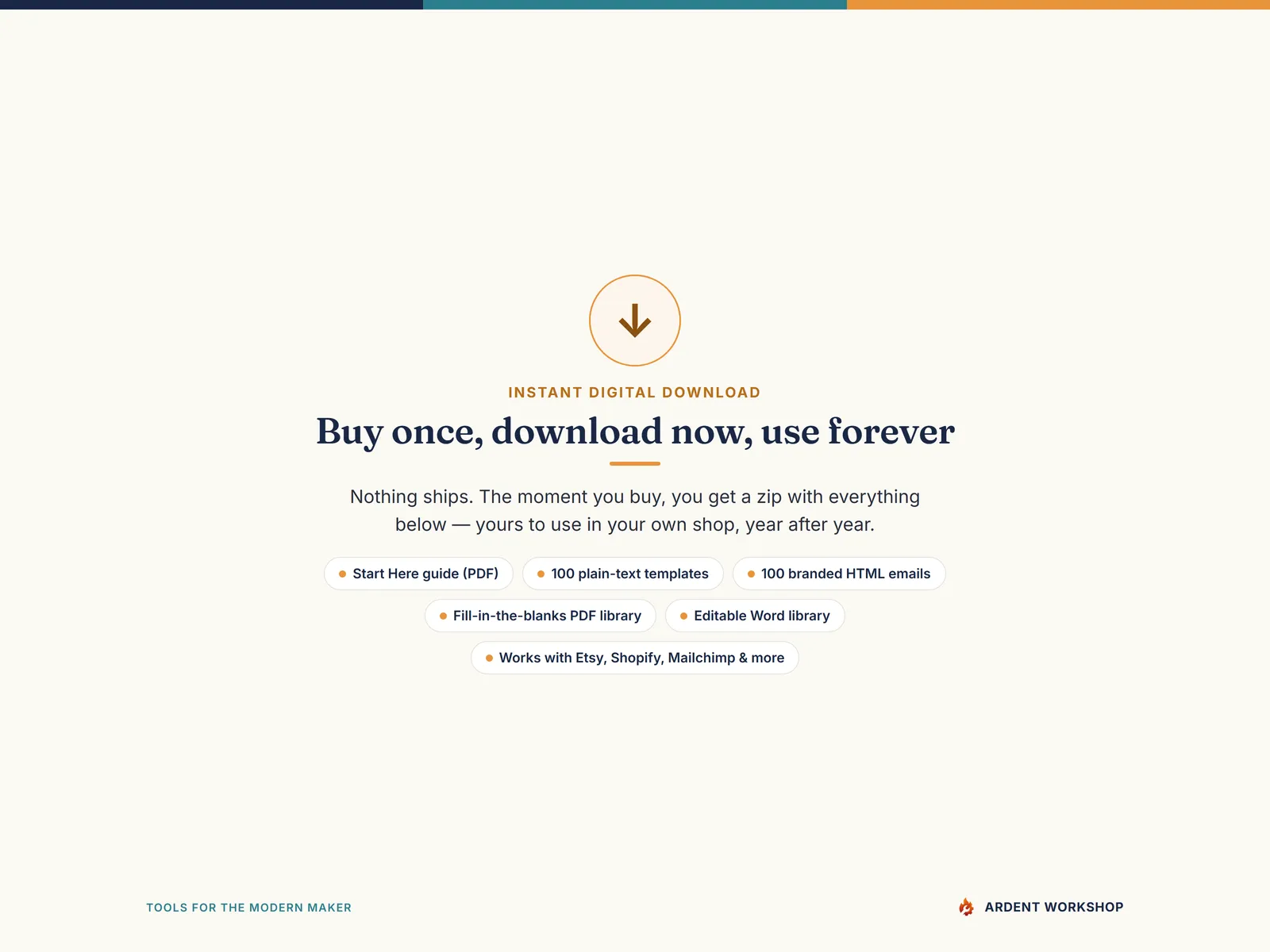 Maker's Email Template Library — instant digital download
