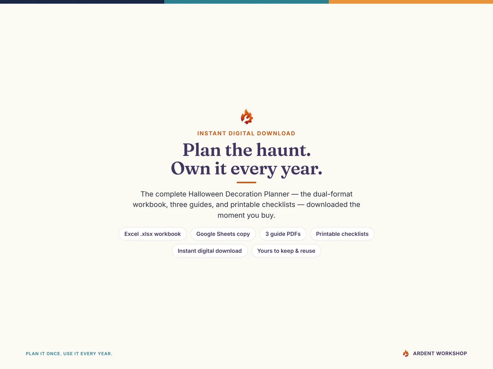Instant digital download — the complete Halloween Decoration Planner