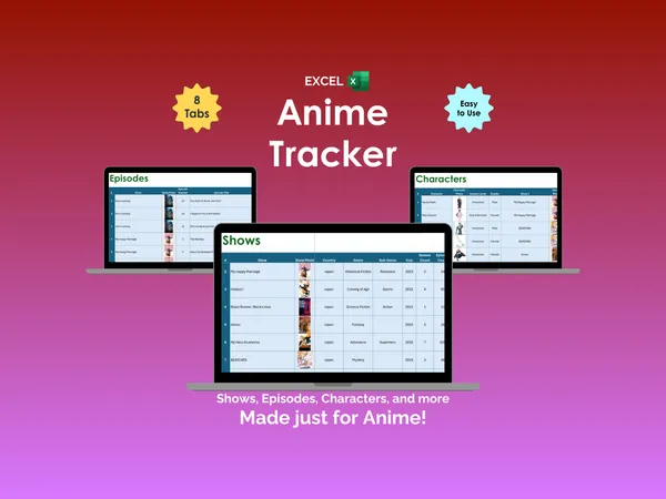 Anime Tracker - Excel