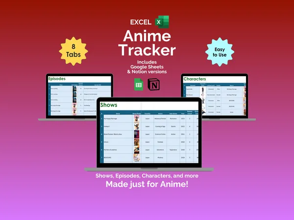 Anime Tracker - Excel