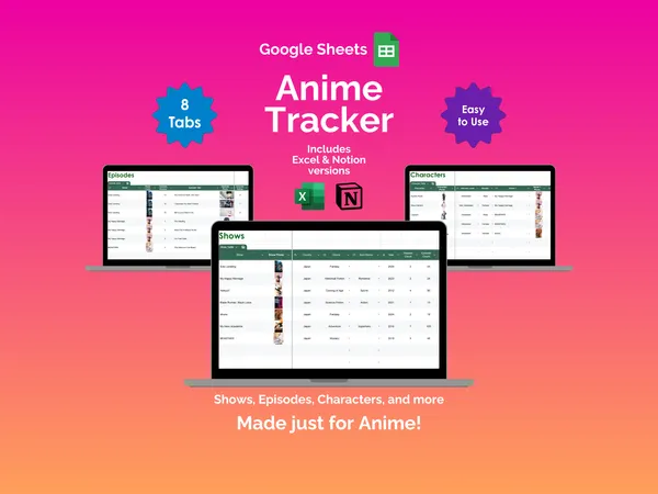 Anime Tracker - Google Sheets