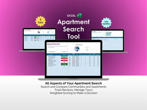 Apartment Search Tool - Excel