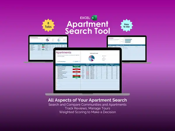 Apartment Search Tool - Excel