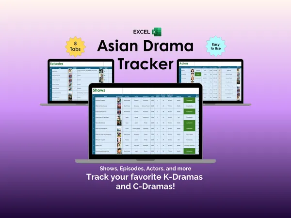 Asian Drama Tracker - Excel