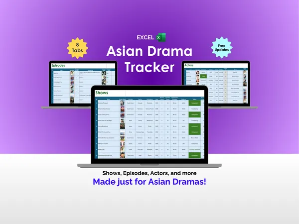 Asian Drama Tracker - Excel