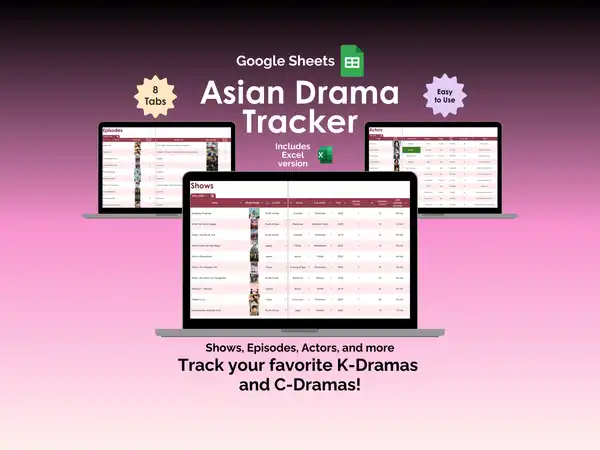 Asian Drama Tracker - Google Sheets