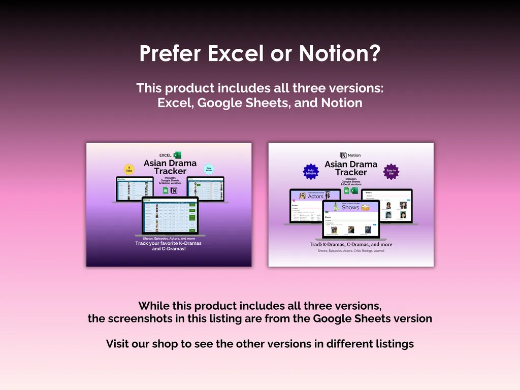 Asian Drama Tracker - Sheets - Other