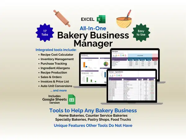 Bakery Business Manager - Excel