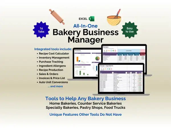 Bakery Business Manager - Excel