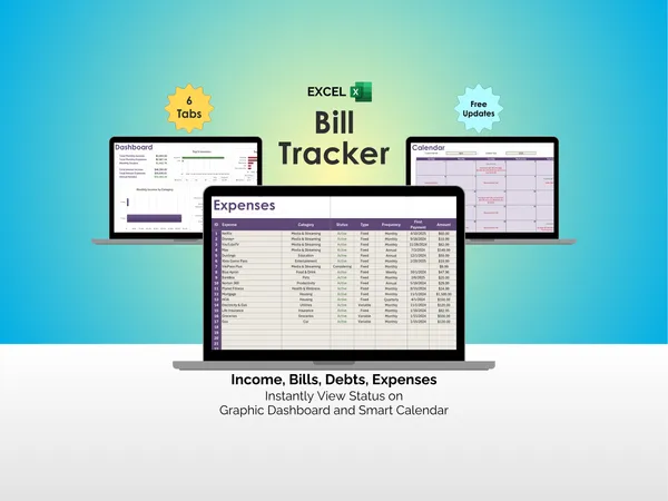 Bill Tracker - Excel