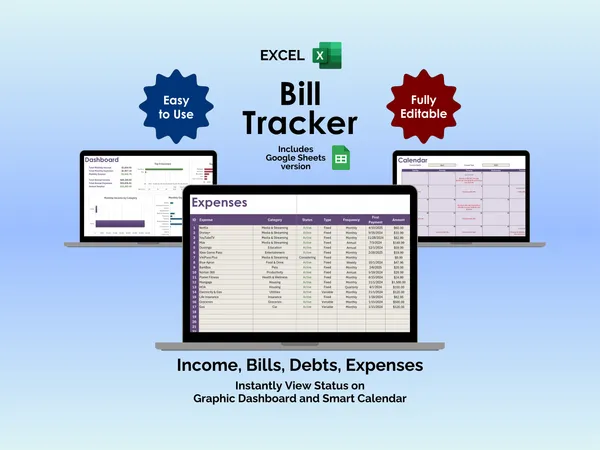 Bill Tracker - Excel