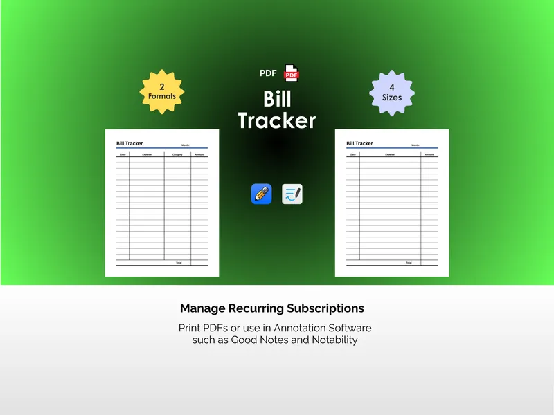 Bill Tracker - PDF