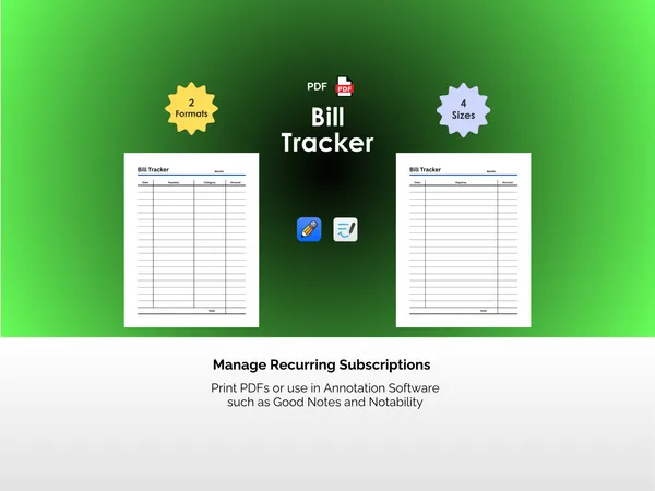 Bill Tracker - PDF
