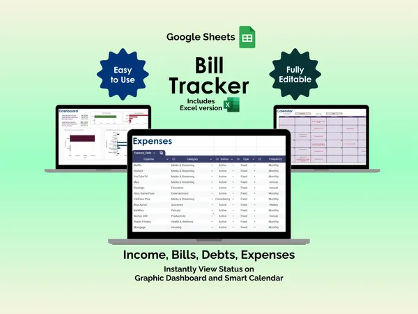 Bill Tracker - Google Sheets