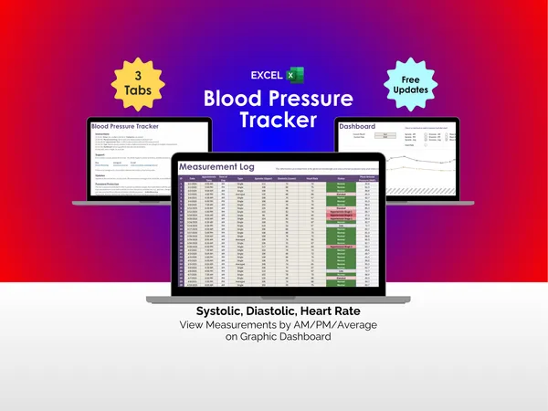 Blood Pressure Tracker - Excel