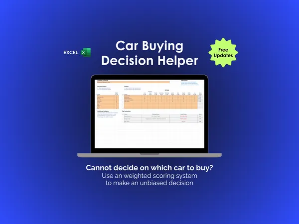 Car Buying Decision Helper - Excel