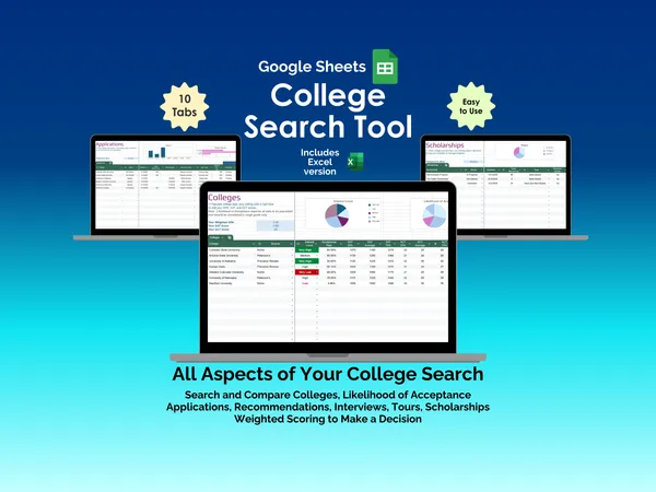 College Search Tool - Google Sheets