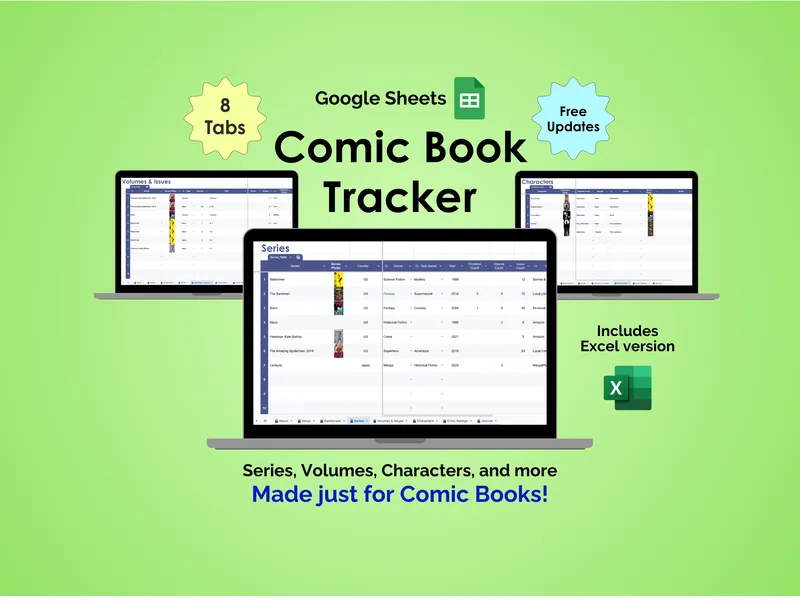 Comic Book Tracker - Sheets