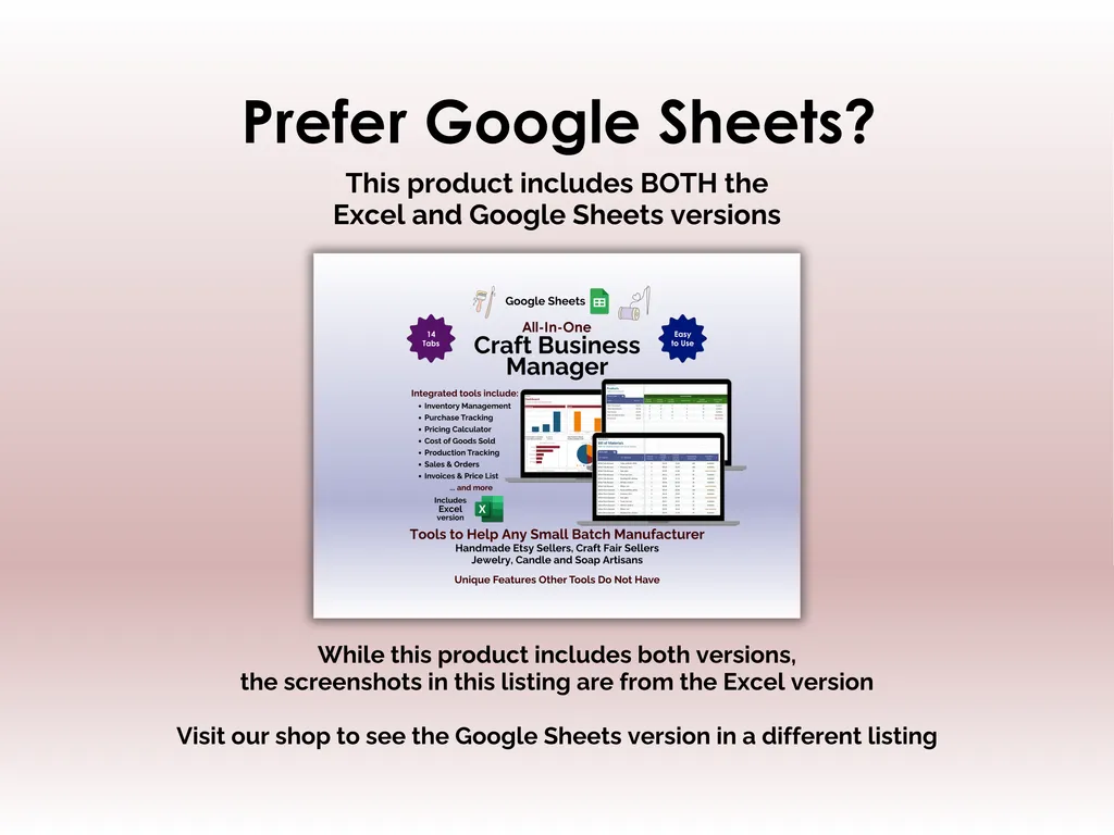 Craft Business Manager - Excel - Other