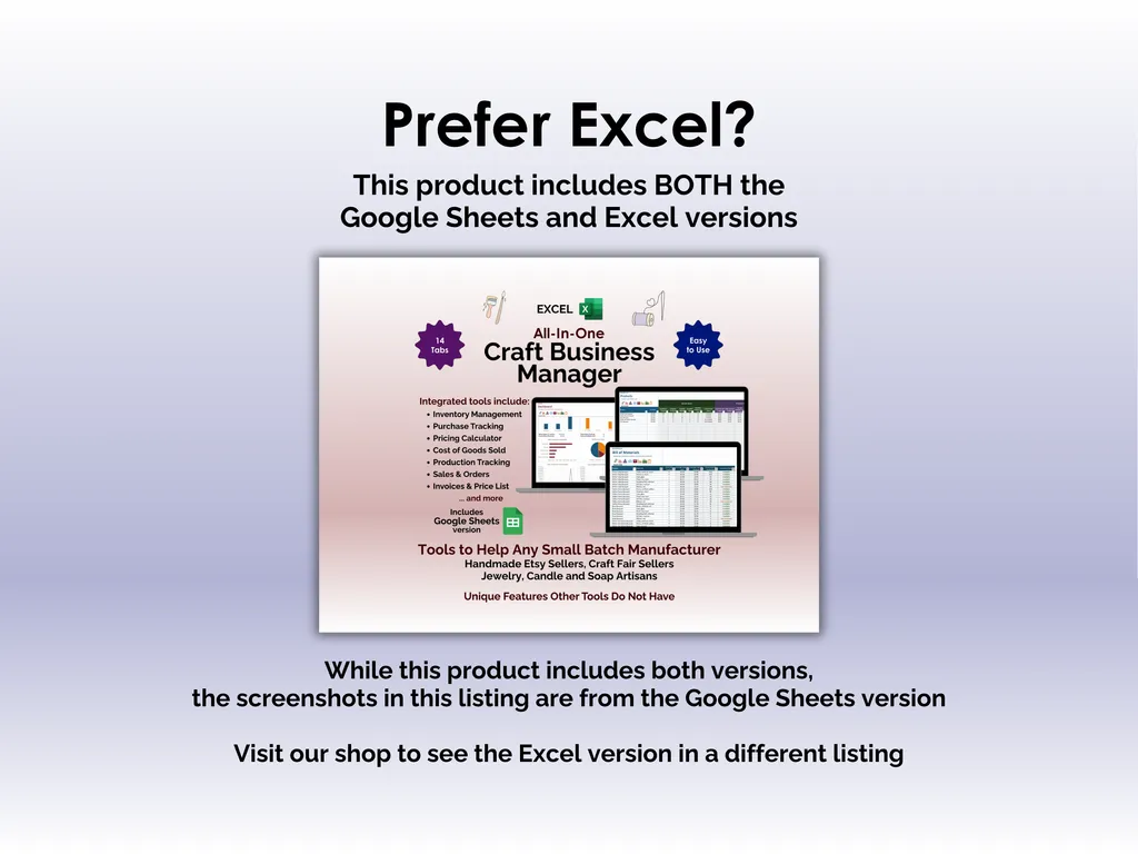 Craft Business Manager - Sheets - Other