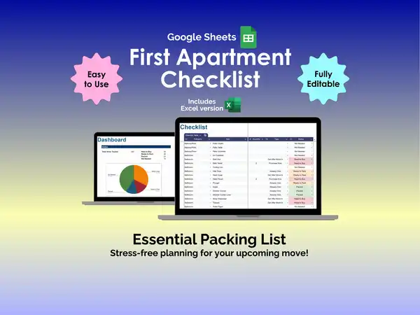 First Apartment Checklist - Sheets