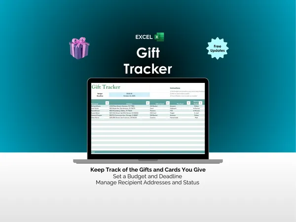 Gift Tracker - Excel