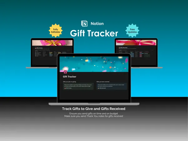 Gift Tracker - Notion