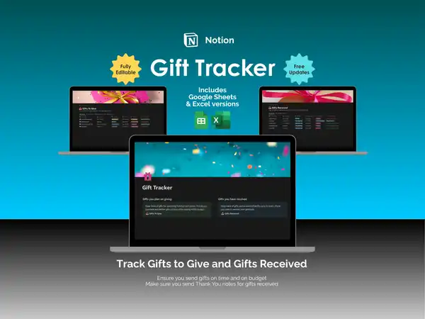 Gift Tracker - Notion