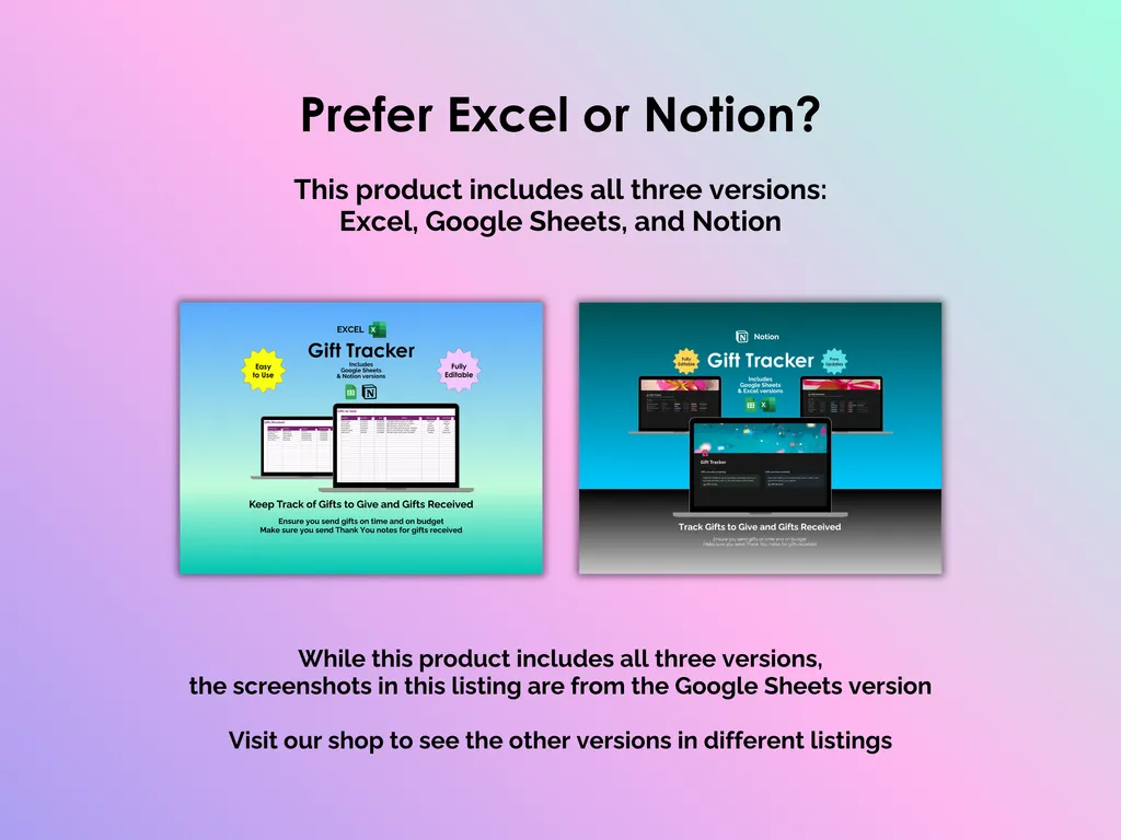 Gift Tracker - Sheets - Other