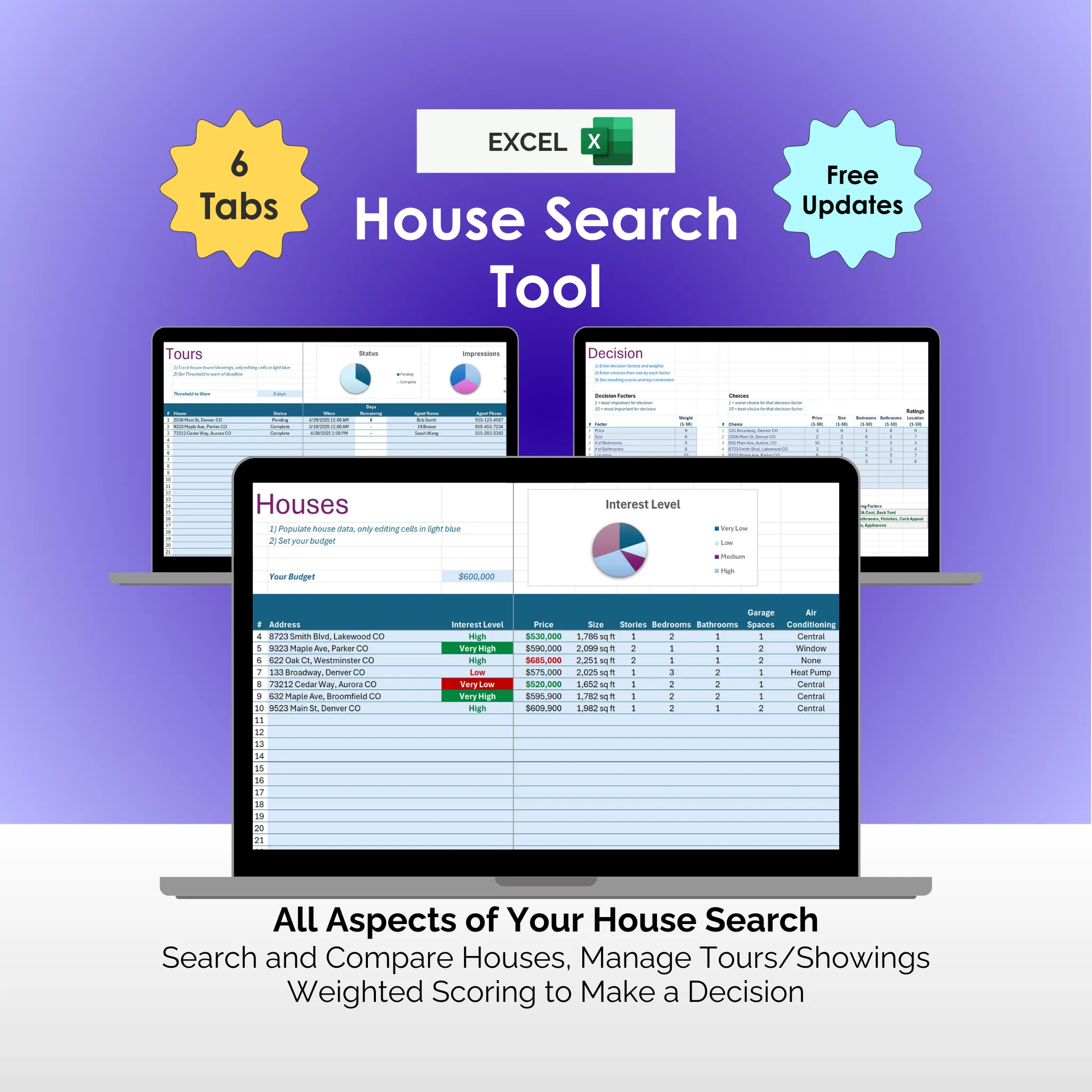 House Search Tool - Excel