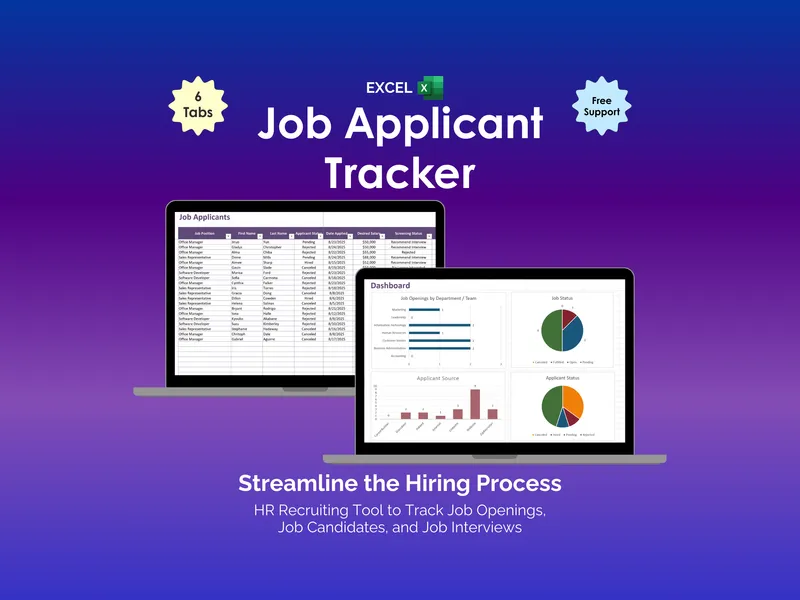 Job Applicant Tracker - Excel
