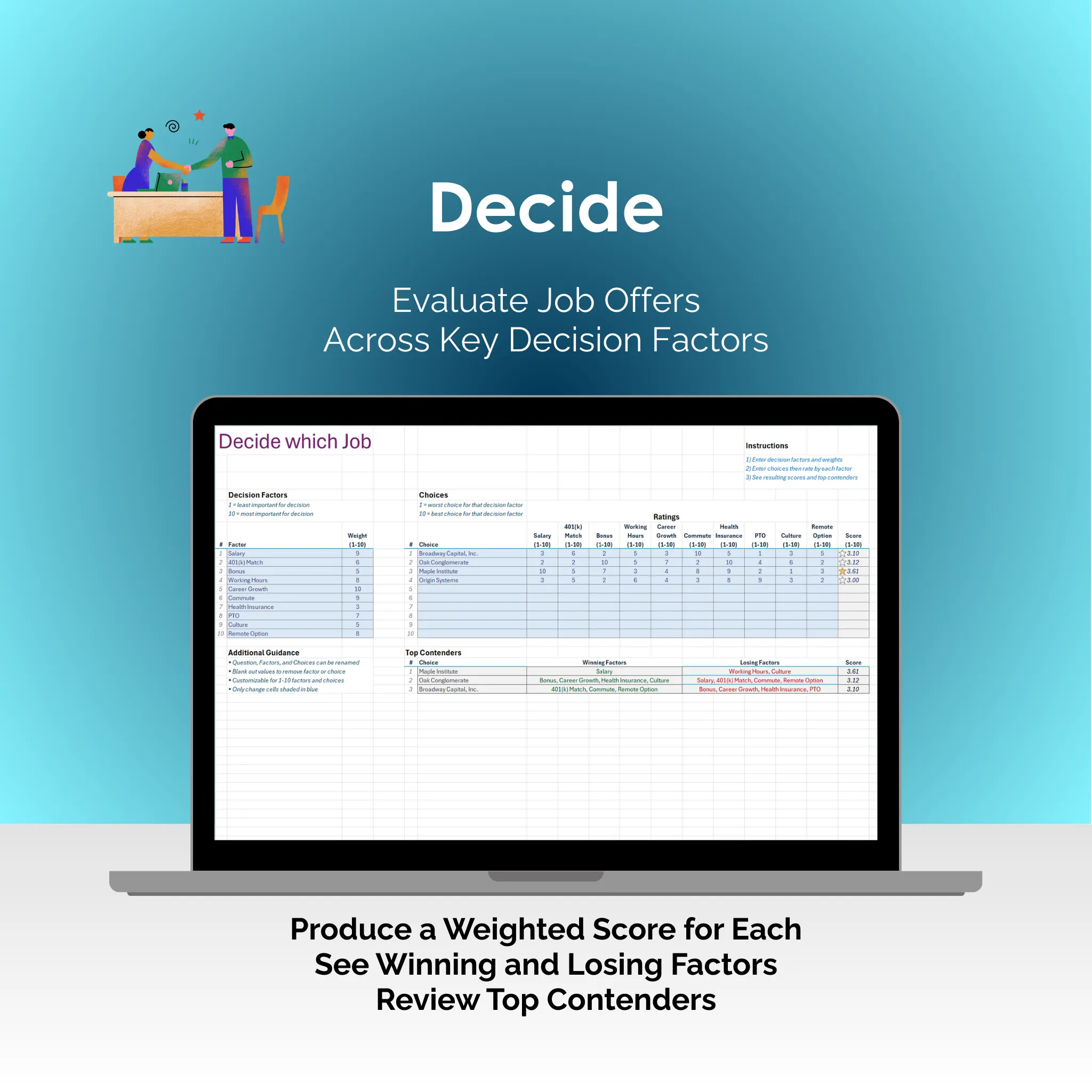 Job Search Tool - Excel - Decide