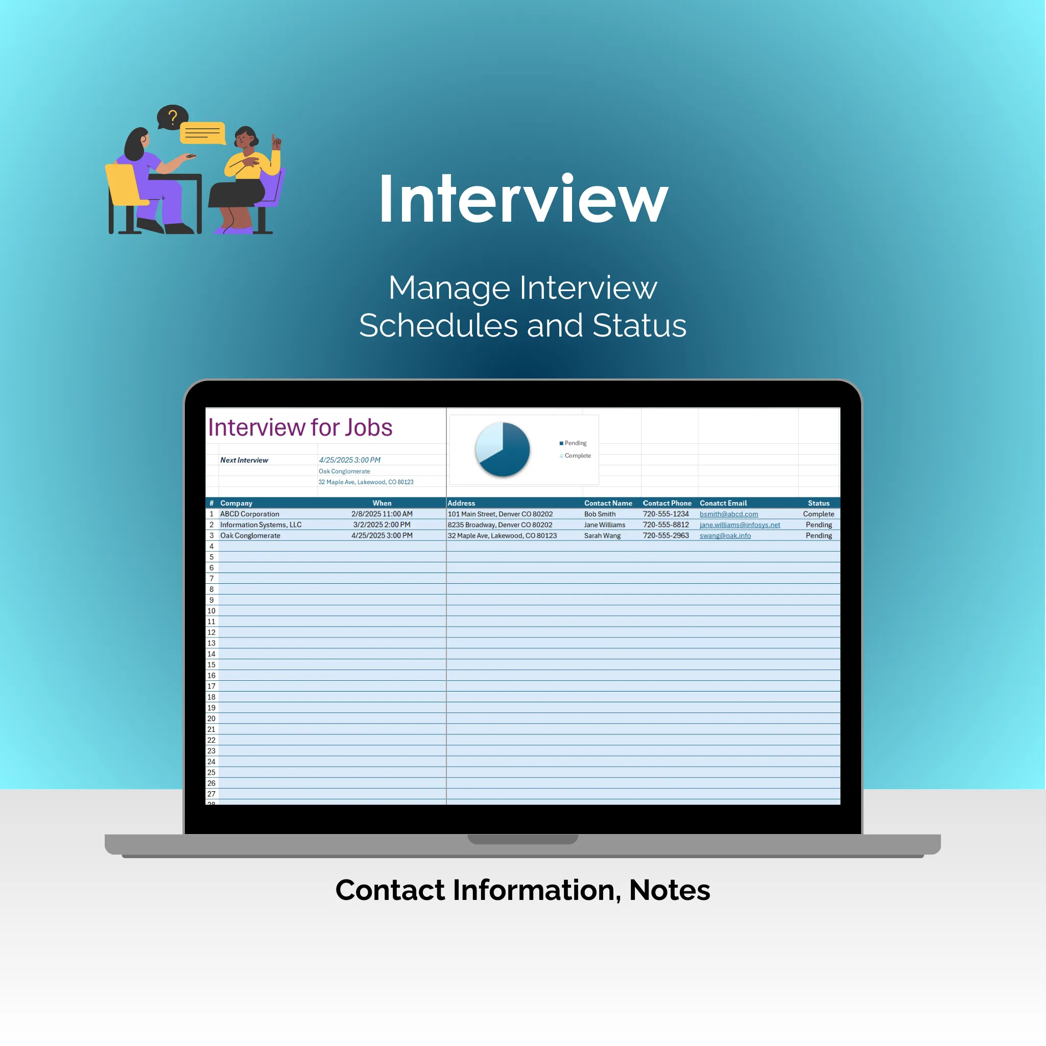 Job Search Tool - Excel - Interview