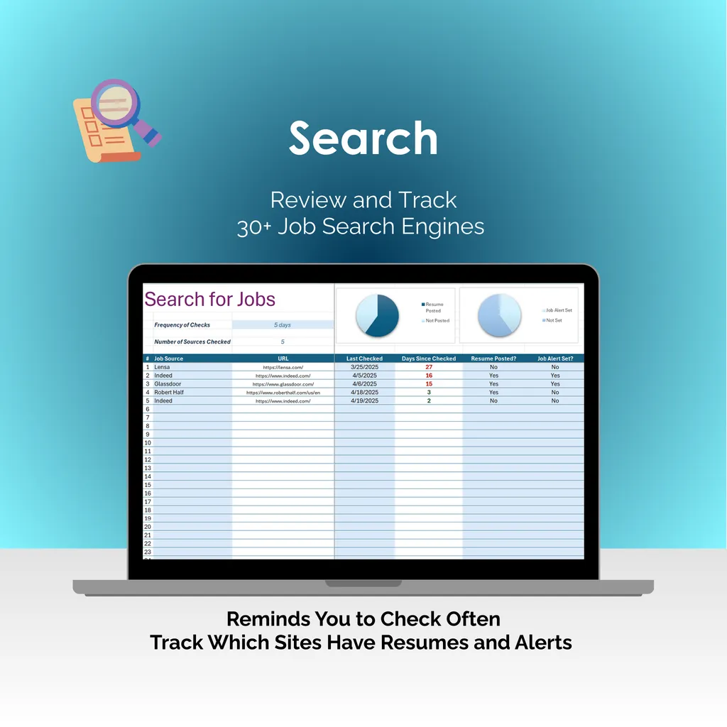 Job Search Tool - Excel - Search