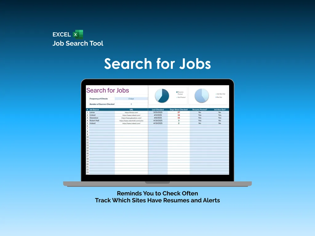 Job Search Tool - Excel - Search