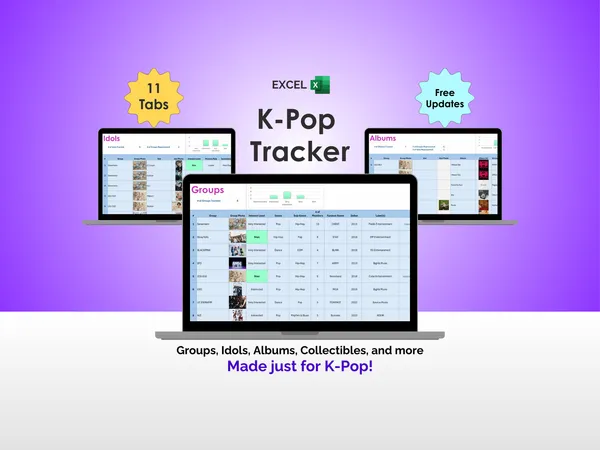 K-Pop Tracker - Excel