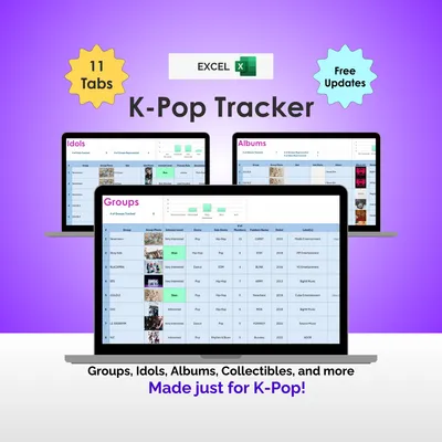 K-Pop Tracker - Excel