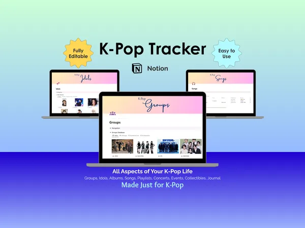 K-Pop Tracker - Notion