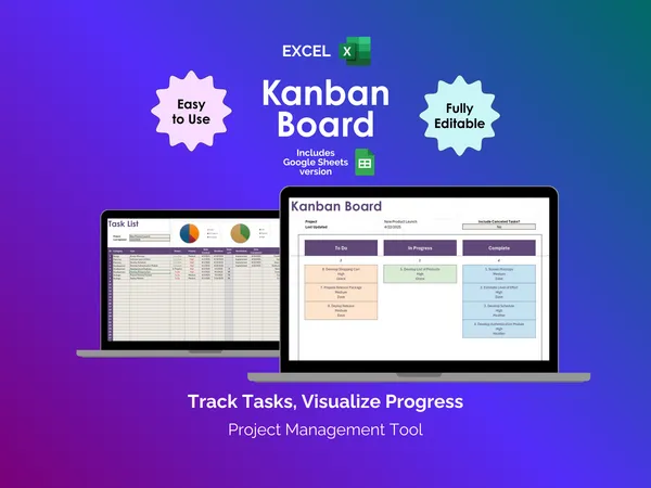 Kanban Board - Excel