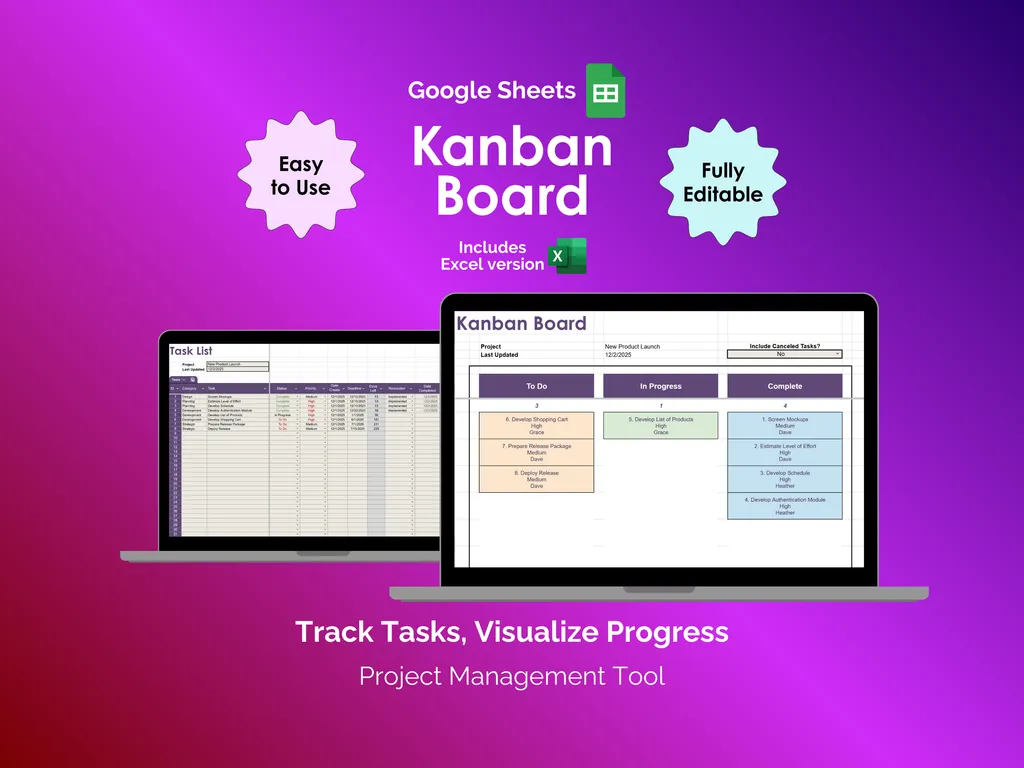 Kanban Board - Sheets