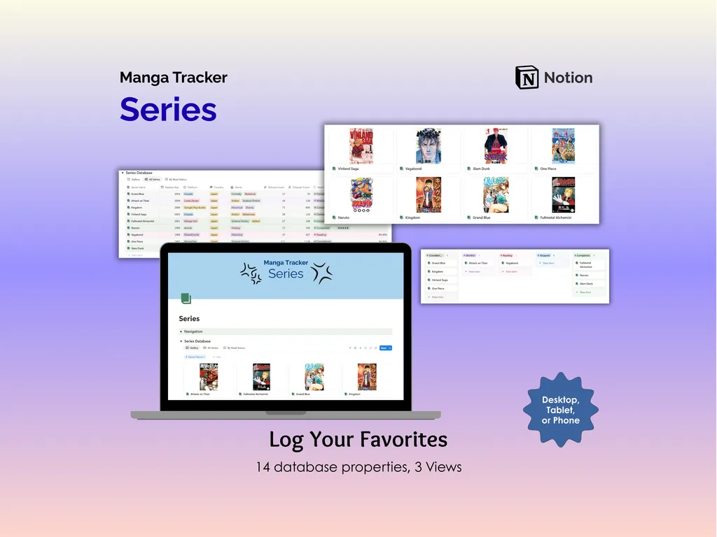 Manga Tracker - Notion - Series