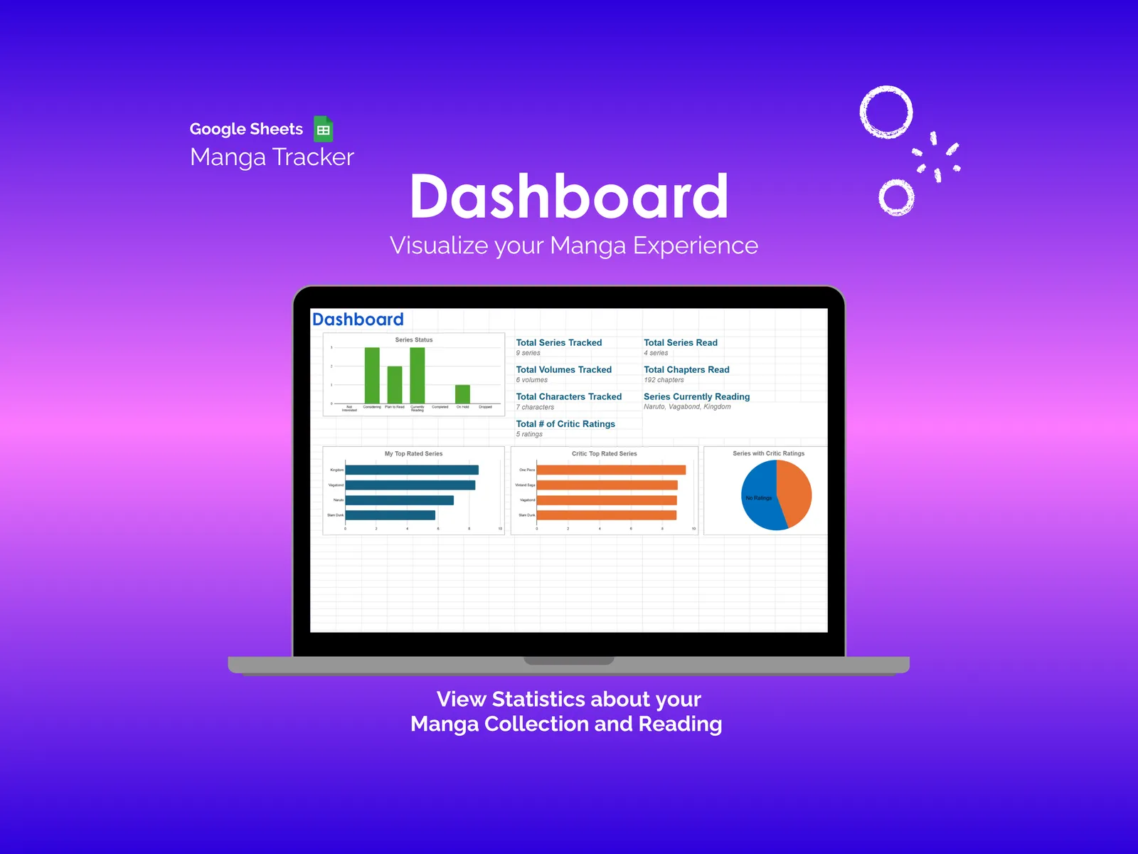Manga Tracker - Sheets - Dashboard
