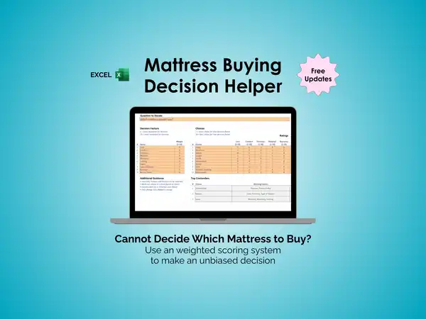 Mattress Buying Decision Helper - Excel