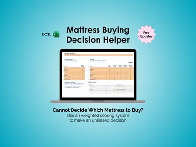 Mattress Buying Decision Helper - Excel - Which Mattress?